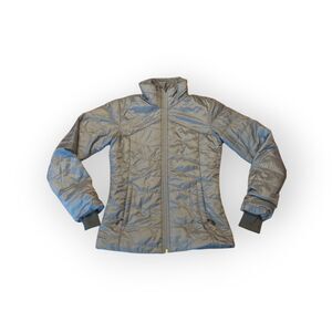 Columbia Omni Heat Jacket Womens XS Gray Quilted Insulated Outdoors Winter